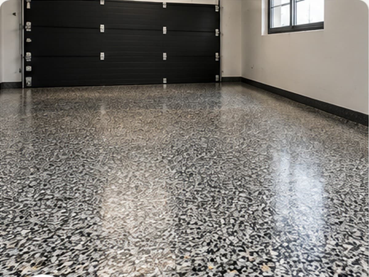 Exemple de résine époxy flakes